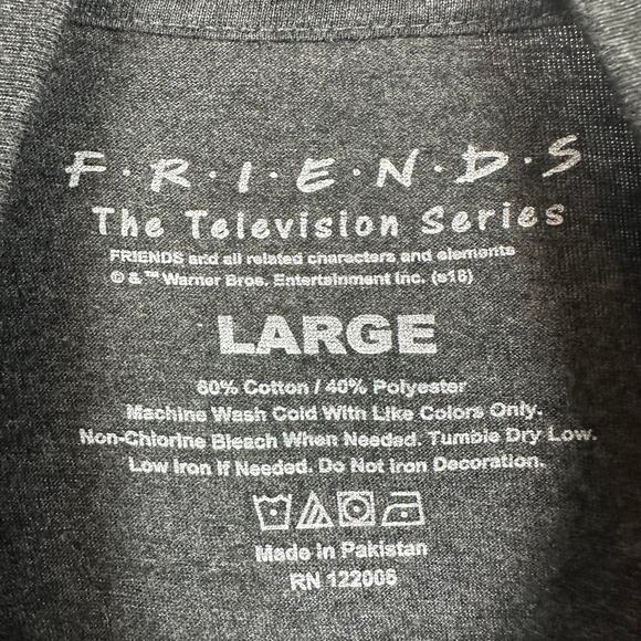Friends The Television Series Central Perk Coffee Heather Grey T-Shirt Large - Picture 7 of 7
